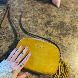 Authentic Gently used suede Kate spade crossbody
